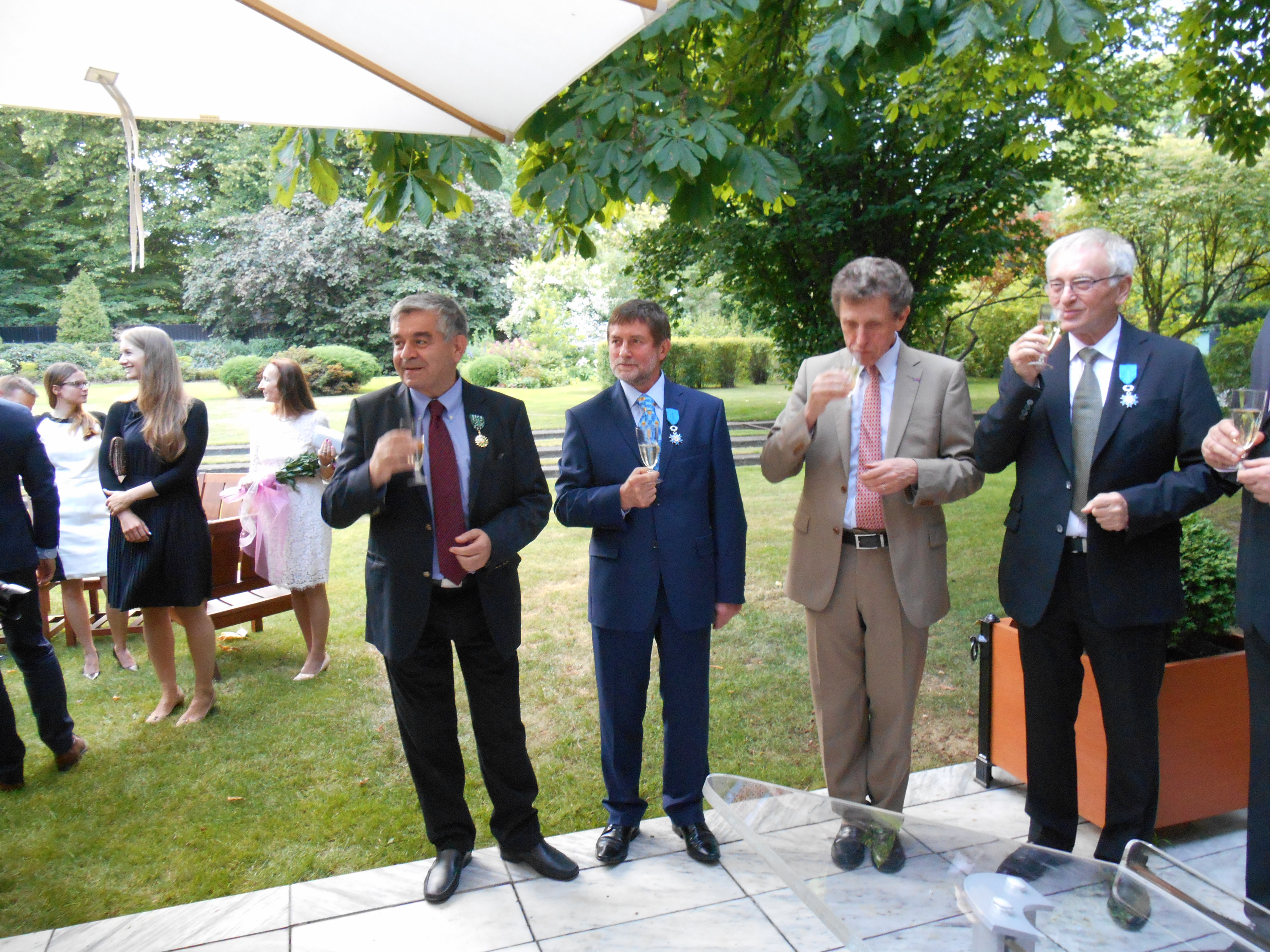 Wojciech Gilewski, Antoni Libera, ambasador Pierre Buhler i prof. Zbigniew Kuźnicki